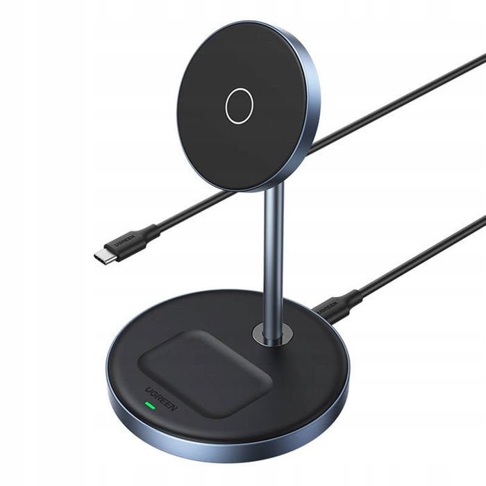 Ładowarka MagSafe 2w1 UGREEN MagFlow iPhone 12-16 AirPods