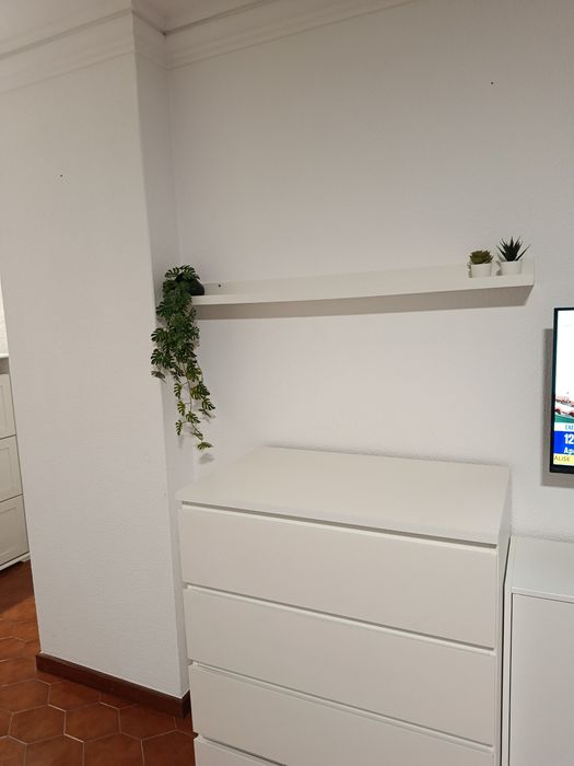 Quarto individual com 22 m2