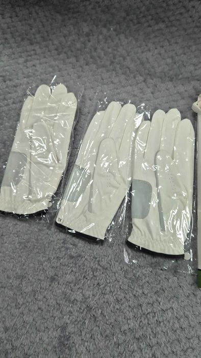 Rękawiczki golfowe FINGER TEN męskie skórzane prawa ręka XL 3 szt