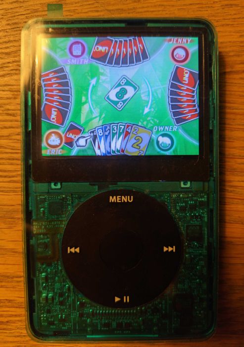 Apple iPod Classic 5.5 Gen (Wolfson WM8758) Turkusowy Neon Vintage + 55 gier