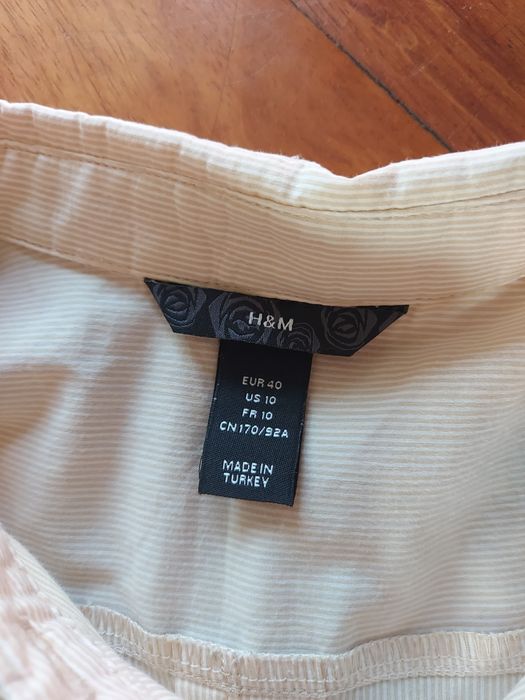 Szmizjerka sukienka kremowa H&M  M/48/10