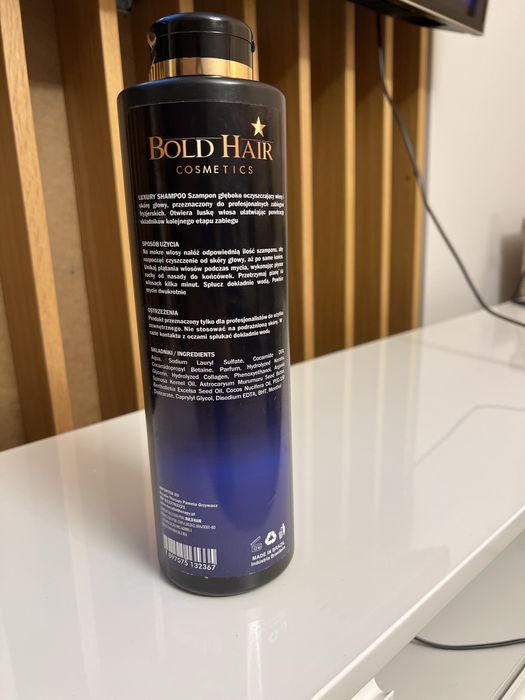 Szampon oczyszczający bold hair luxury 1 litr