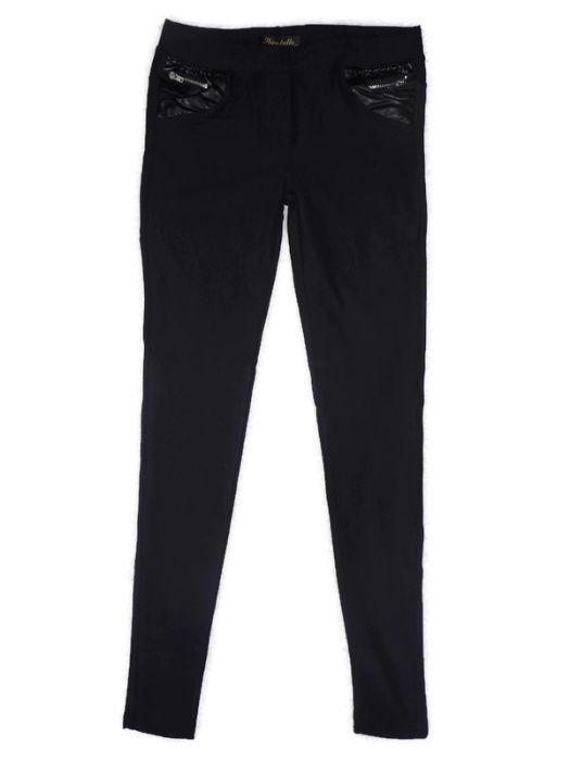 Spodnie czarne stretchowe 164