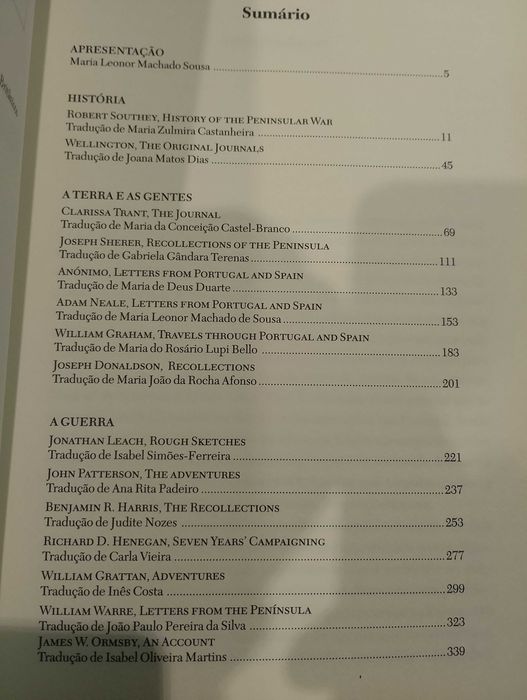 A Guerra Peninsular em Portugal, Relatos Britânicos