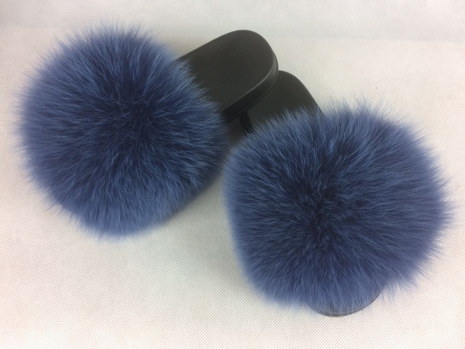 Klapki z futrem