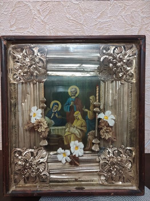 Икона старая деревянная