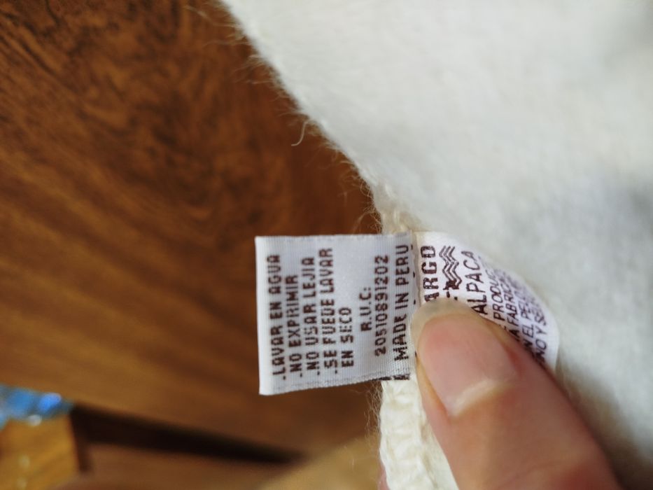 Szalik z Alpaca Camargo Biały