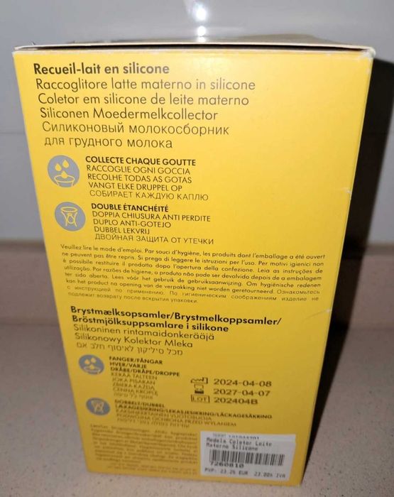 Coletor de Leite Materno em Silicone Medela – Como Novo