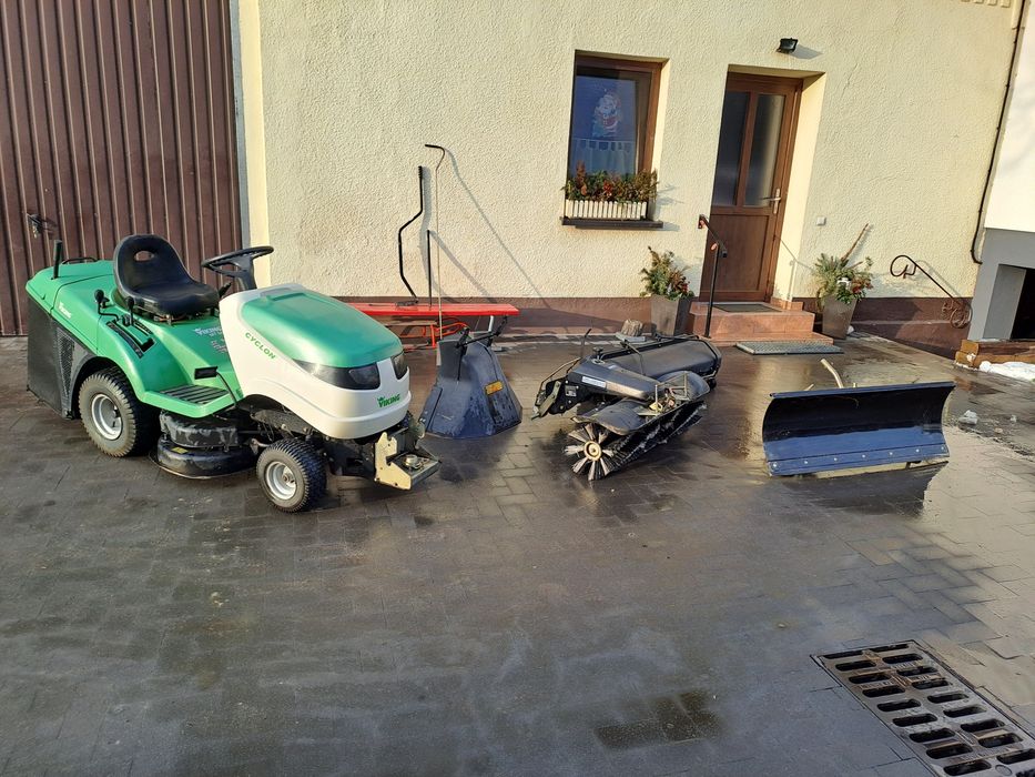 Traktorek Viking Cyclon MT545 do trawy,zamiatarka,pług do śniegu