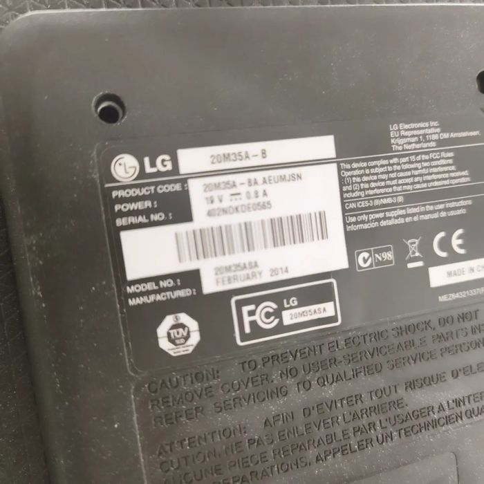 Ecrã Pc LG 49cm diagonal usado