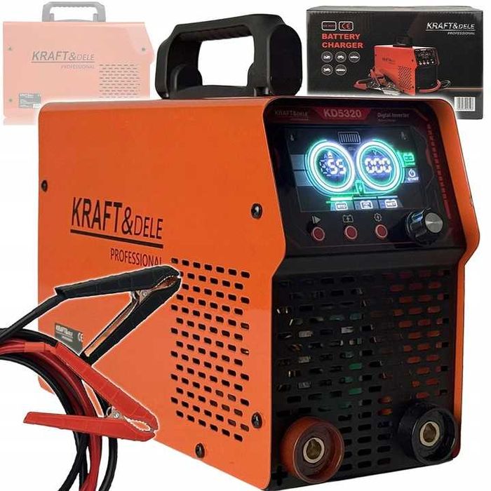 Prostownik z Rozruchem 12/24V 50-800Ah 55A Rozruch 500a