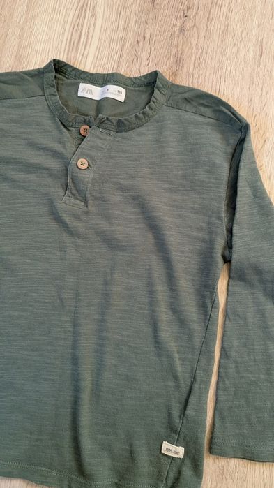 Koszulka t-shirt chłopięca khaki Zara 116
