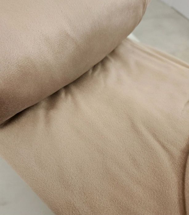 Zasłona PREMIUM Beżowa Welurowa Brązowa