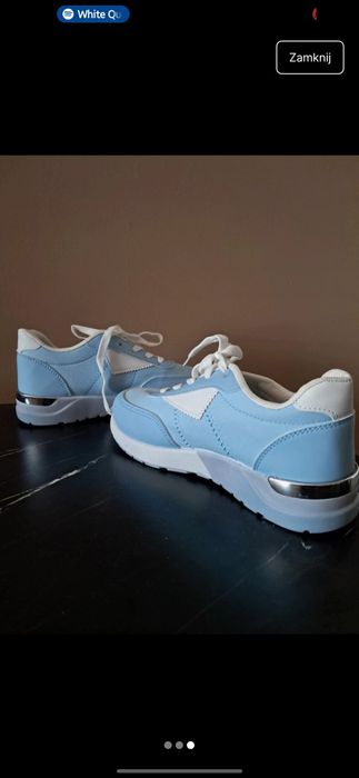 jasno niebieskie buty sneakersy damskie