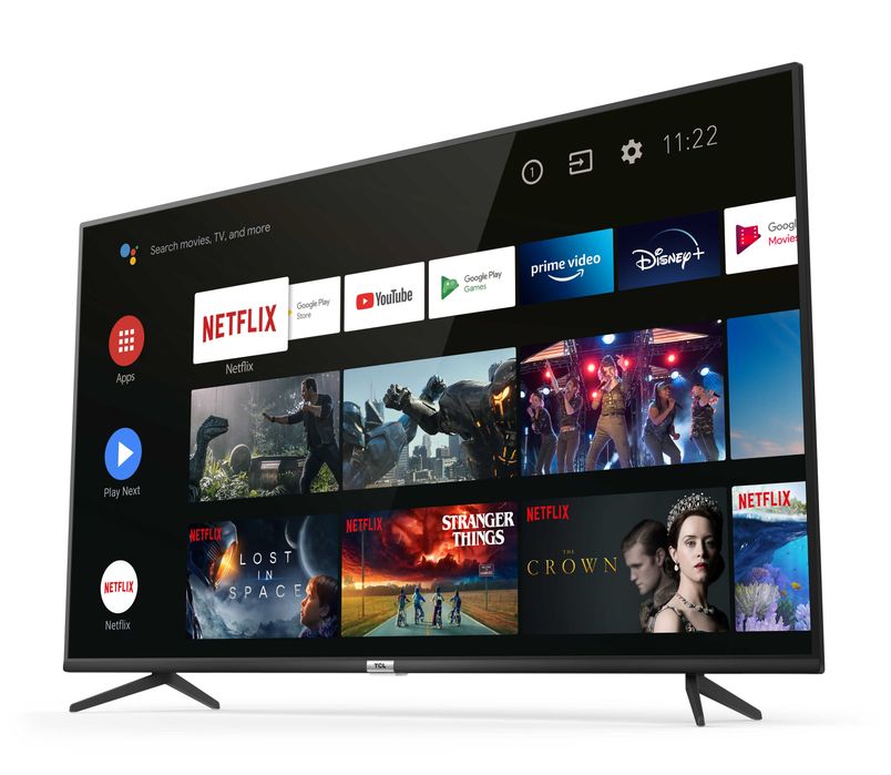 Telewizor LED 43" TCL 43P615 4K HDR AndroidTV WiFi BT DVBT2 Nowy GW
