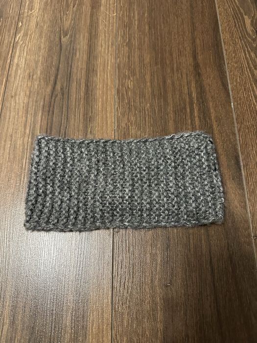 Opaska dzianinowa szara