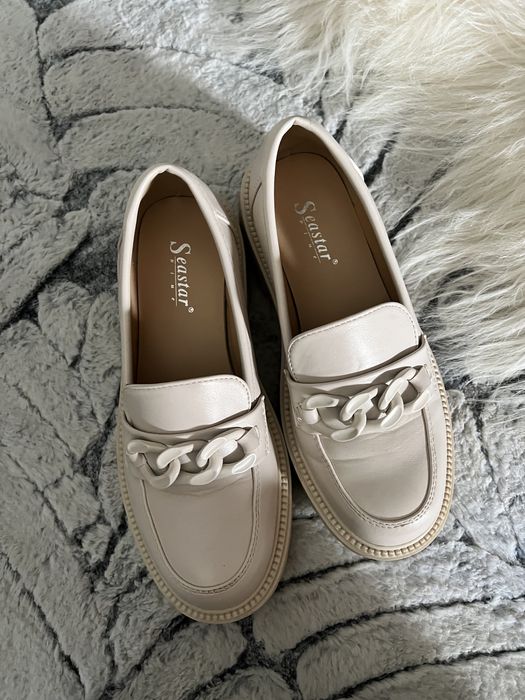 Mokasyny z ozdobną klamrą * seastar * Rozmiar 37