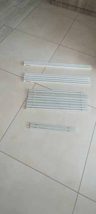 Profile aluminiowe / Ramki do rolet plisowanych 16 sztuk