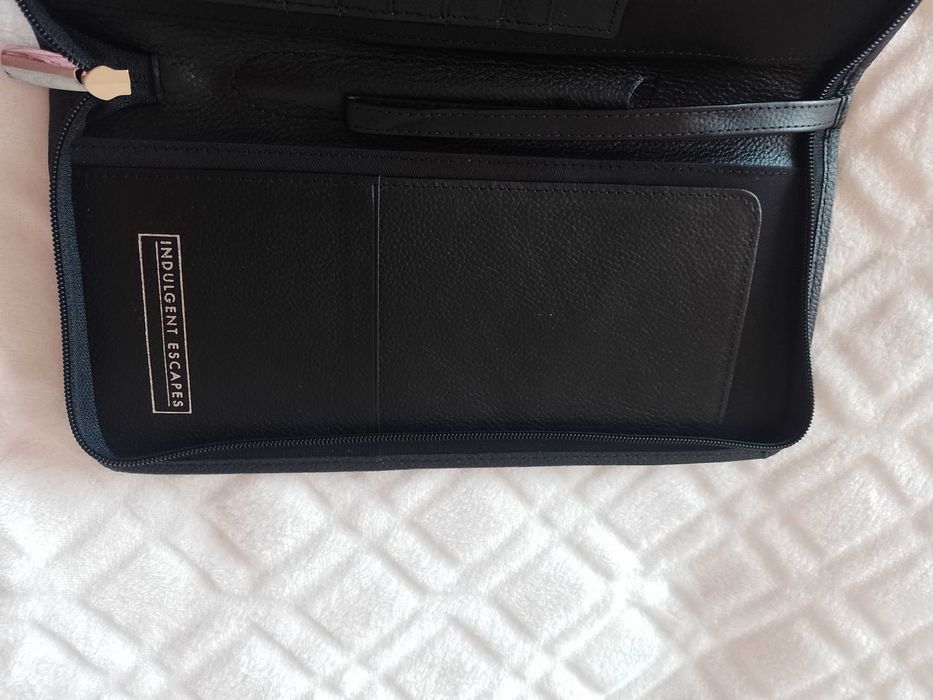 Genuine Leather/Duży, skórzany portfel na karty z Londynu, saszetka