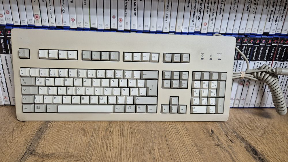 Klawiatura CHERRY G81-3000 retro DIN AT vintage PC DOS Windows 95