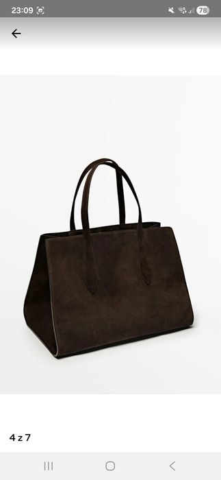 Massimo dutti shopper ich  viralowa torebka tote duża