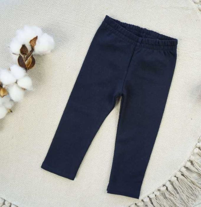 2 x legginsy 98 - czarne i granatowe