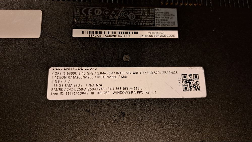 Laptop Dell Lattitude i5-6300 8GB