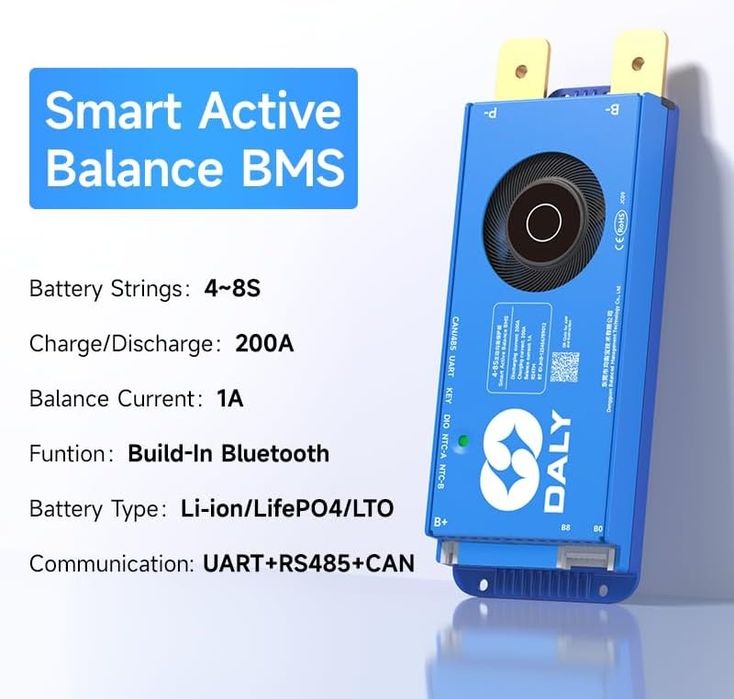 Daly BMS 200A  4-8S балансир