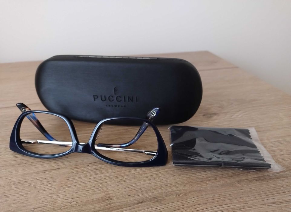 Nowe oprawki Puccini PU-M 2304, kolor Granatowy.
