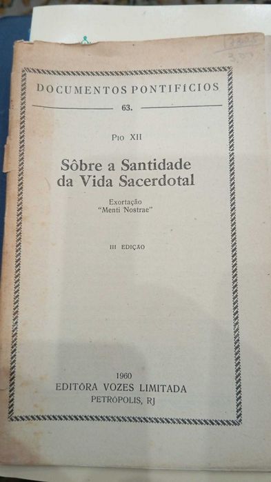 Pio XII, Sobre a Santidade da Vida Sacerdotal
