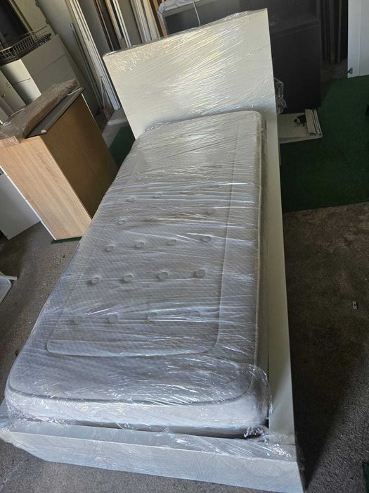Cama solteiro com colchão Entrega e Montagem Gratuita