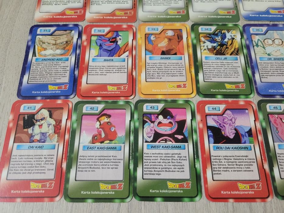 Karty Dragon Ball Chio - 50/50 kolekcjonerskie DBZ