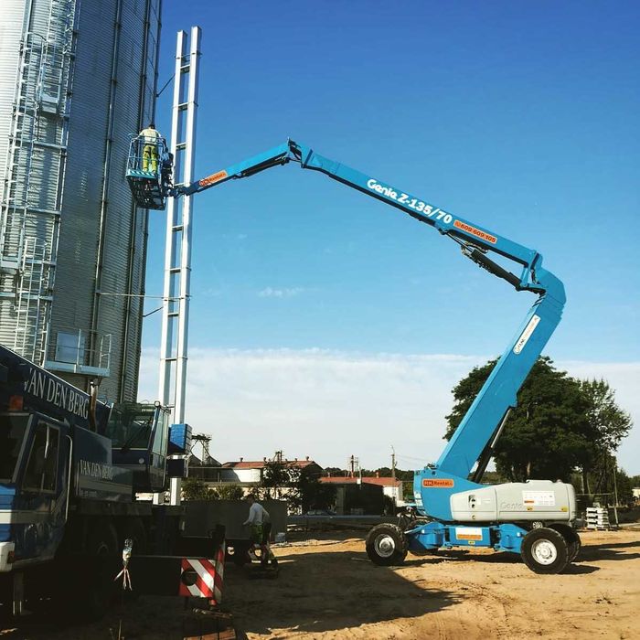 Wynajem podnośników koszowych przegubowych nożycowych  zwyżek  Poznań