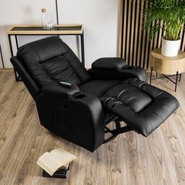 Fotel z funkcją relax i masażem rozkładany dowoz