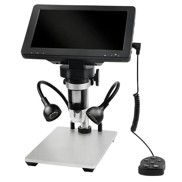 Mikroskop Edukacyjny Cyfrowy Pilot Przewodowy 1200X Lcd 7 Cali Hd Kamera. Nowy Produkt