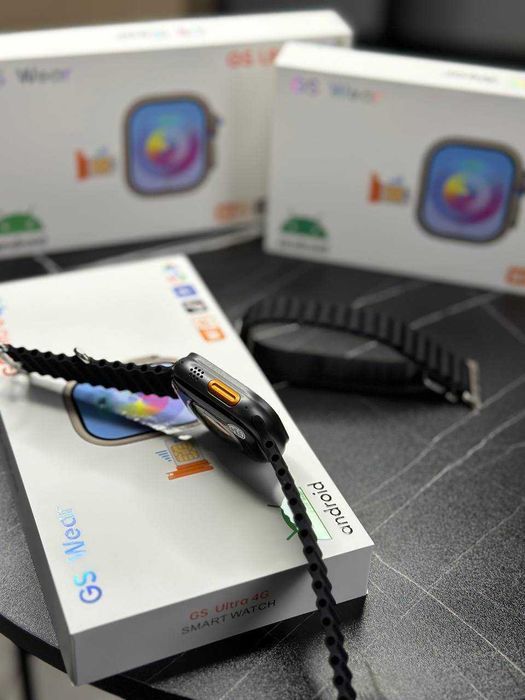 Часы Gs Ultra 4G Android 16Gb памяти Amoled Новинка с Симкартой