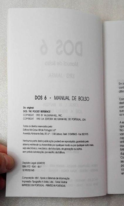 Book of DOS 6 - Pocket Manual64750578483201123