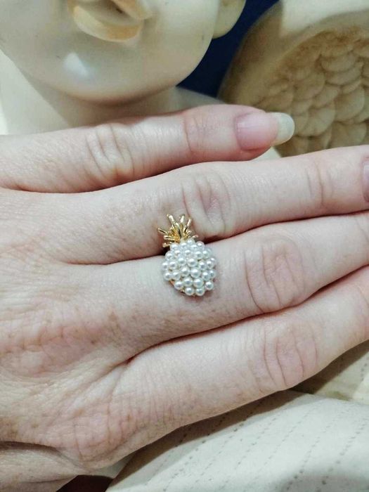 Kolczyki - perłowe ananasy