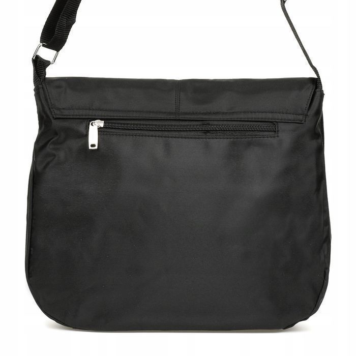 Damska Torebka lekka listonoszka materiałowa pojemna z klapą