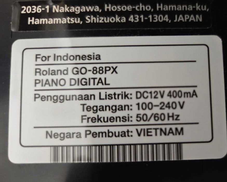 Roland GO PIANO 88 PX  | Como Novo | Pedal Roland Incluído | Bolsa transporte incluida