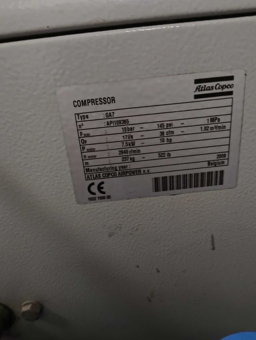 Kompresor ATLAS COPCO GA 7