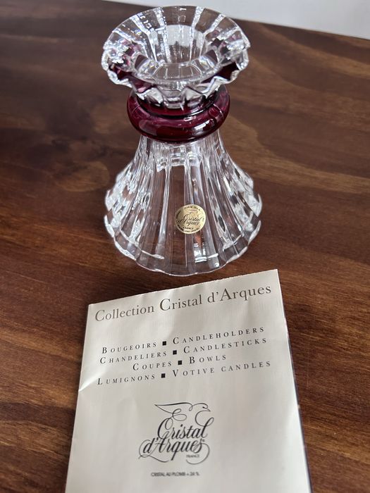 Par porta velas em cristal - Cristal d’ Arques