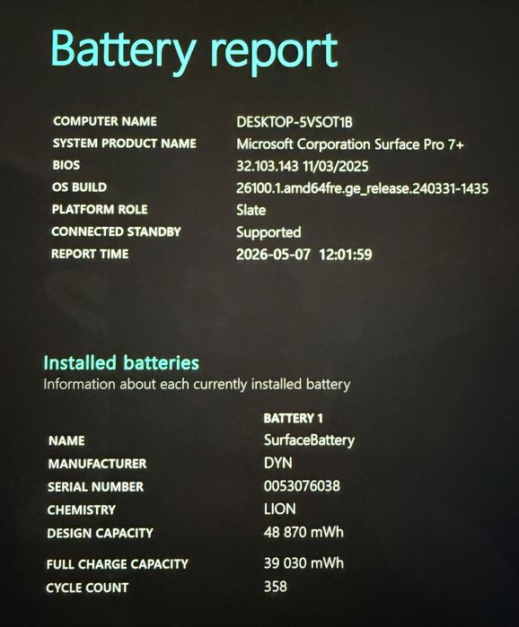 Microsoft Surface Pro 7+ wraz z klawiaturą