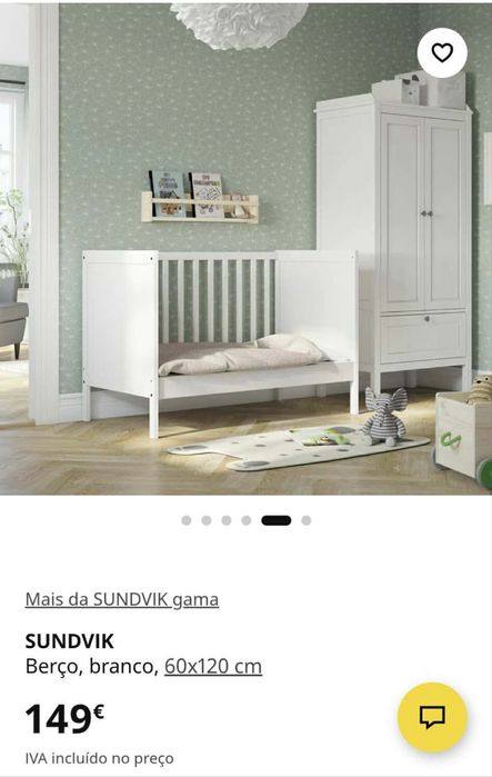 Berço Branco, nunca usado esta em caixa Selado!