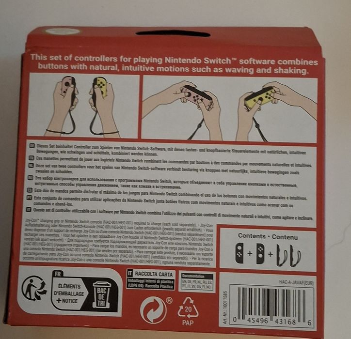 Joy-Con Nintendo Switch (Set Esq/Dir - Rosa e Amarelo)