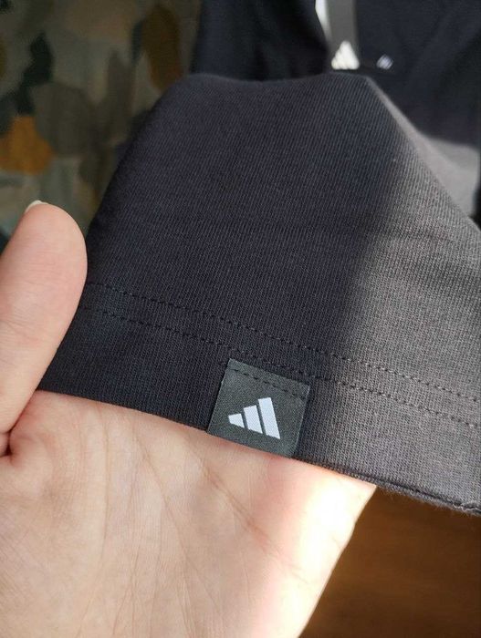 Adidas Оригинал Новая Футболка США 100% Коттон 2025 год Черная