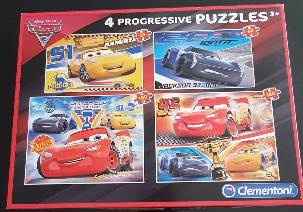 4 Puzzles progressivos Cars