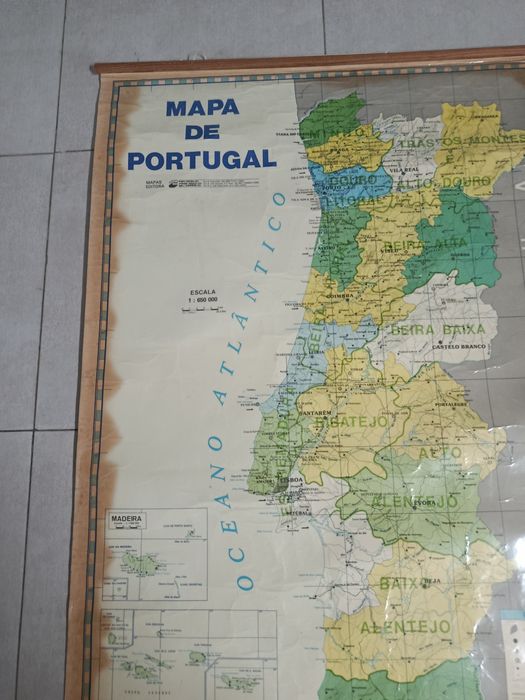 Mapa de Portugal Províncias