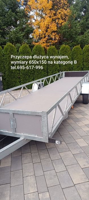 Przyczepa platforma przyczepka towarowa wypożyczalnia przyczep