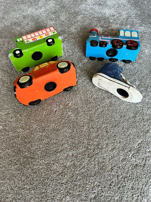 Lote de 4 Mealheiros Vintage em Cerâmica